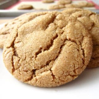 Chewy Ginger Snaps recipe with cinnamon, molasses, and of course ginger. These cookies are addicting and perfect for fall.