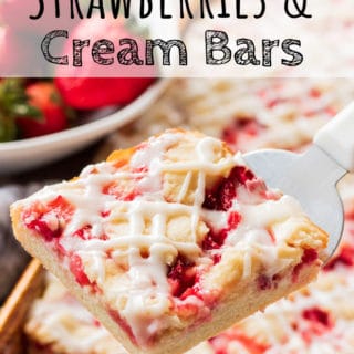 Slice of Strawberries and Cream bars