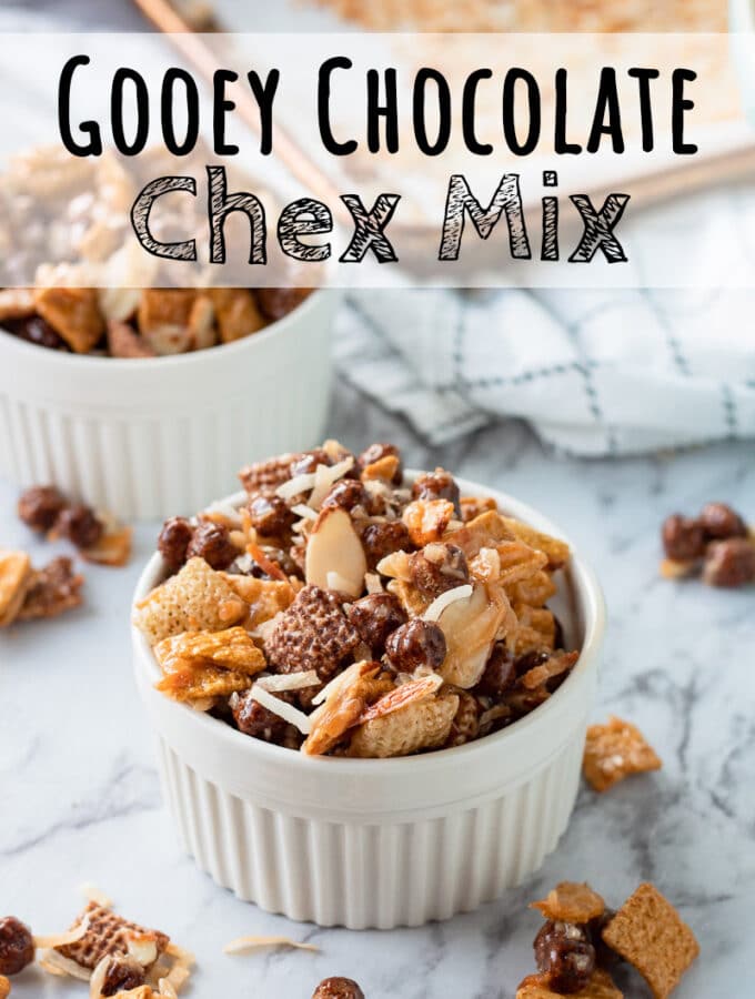 Chocolate Gooey Chex Mix