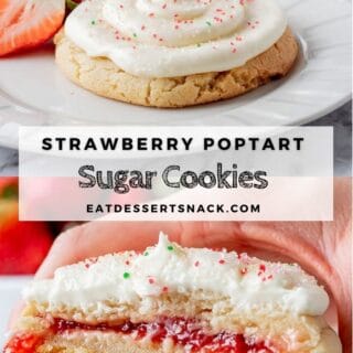 strawberry poptart cookie