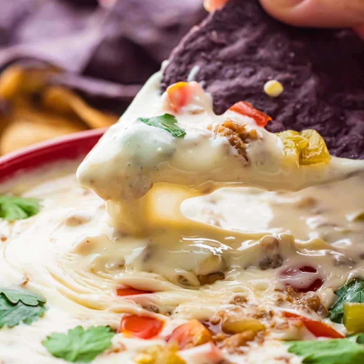 White Queso Dip (With Sausage)