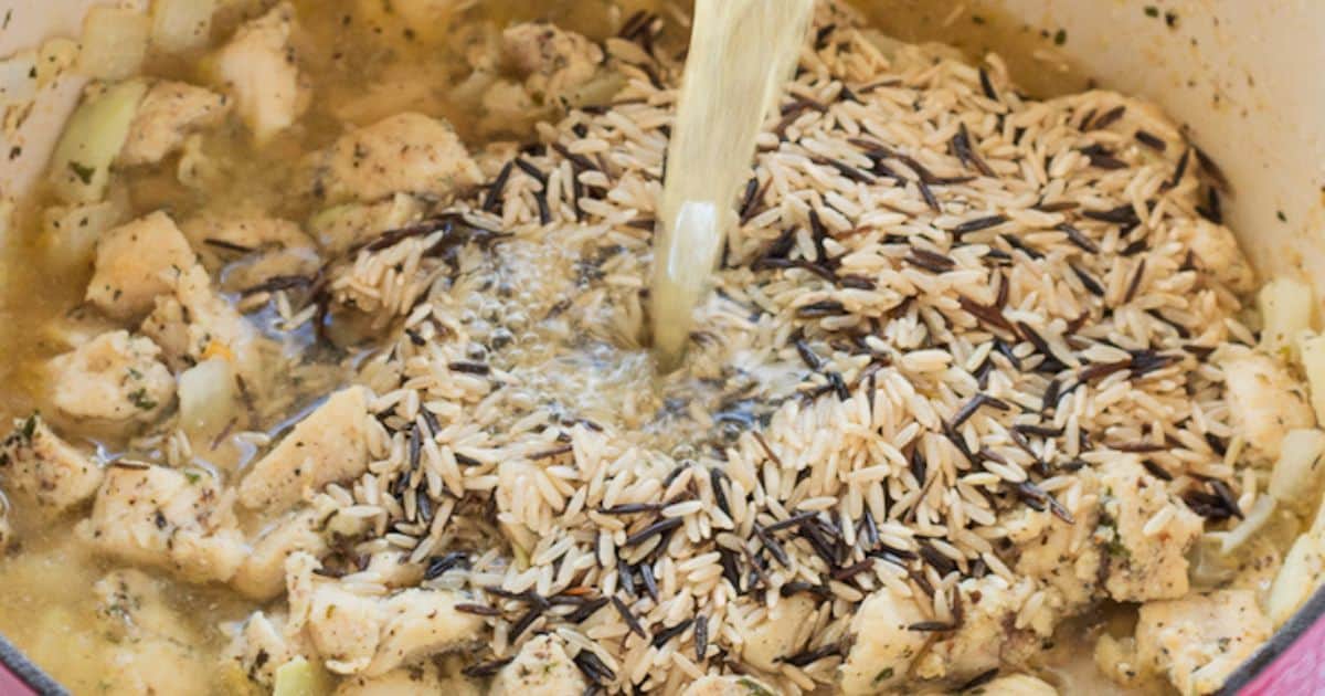 Creamy Chicken Wild Rice Soup | Eat Dessert Snack