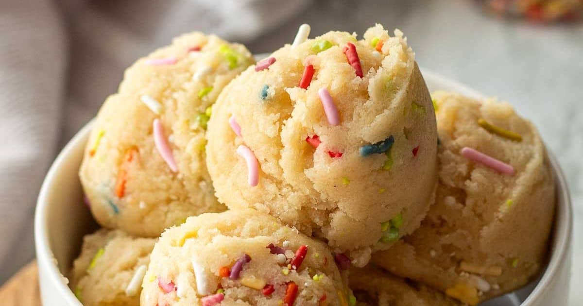 Edible Sugar Cookie Dough (safe, no egg) - Eat Dessert Snack